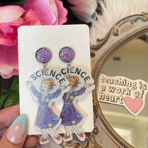 Teacher- Ms. Frizzle Science Earrings